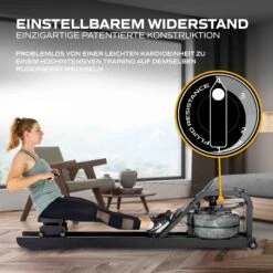 Fluid Rower Rudergerät Apollo Plus Black -Cardio Fitness Verkäufe 22FAPP00B0 2 DE