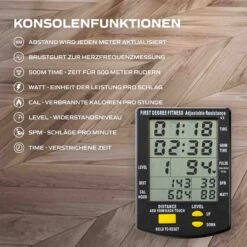 Fluid Rower Rudergerät Apollo Plus Black -Cardio Fitness Verkäufe 22FAPP00B0 4 DE