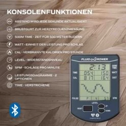 Fluid Rower Rudergerät Viking Pro V -Cardio Fitness Verkäufe 22FVKPV000 4 DE