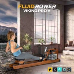 Fluid Rower Rudergerät Viking Pro V -Cardio Fitness Verkäufe 22FVKPV000 7 DE