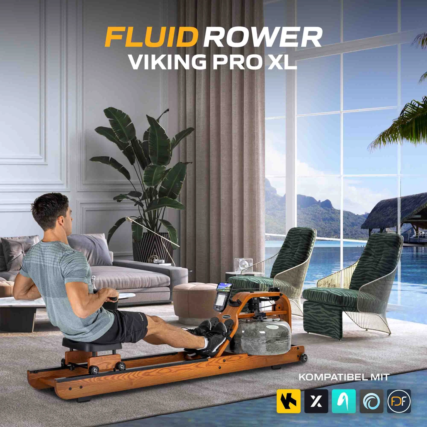 Fluid Rower Rudergerät Viking PRO XL 5 Fluid Rower Rudergerät Viking PRO XL – Bild 5