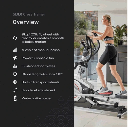 Reebok Crosstrainer SL8.0 -Cardio Fitness Verkäufe Reebok SL8.0 Crosstrainer Overview