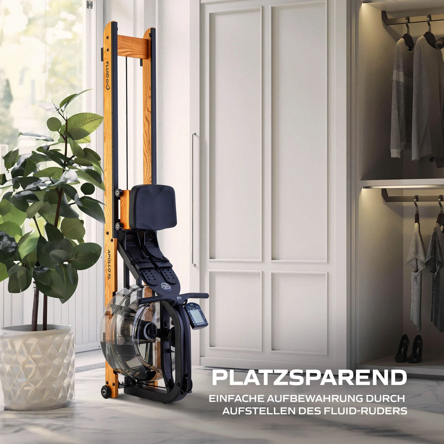Fluid Rower Rudergerät Apollo XL Buche 9 Fluid Rower Rudergerät Apollo XL Buche – Bild 9