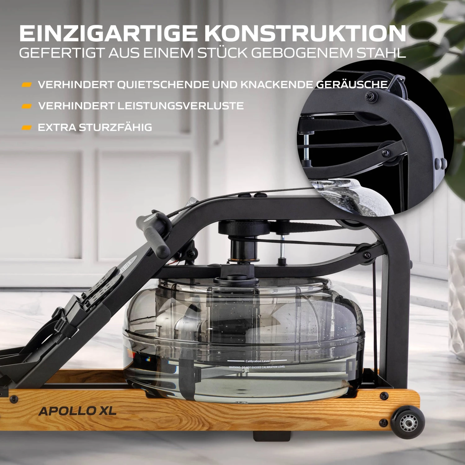 Fluid Rower Rudergerät Apollo XL Buche 6 Fluid Rower Rudergerät Apollo XL Buche – Bild 6