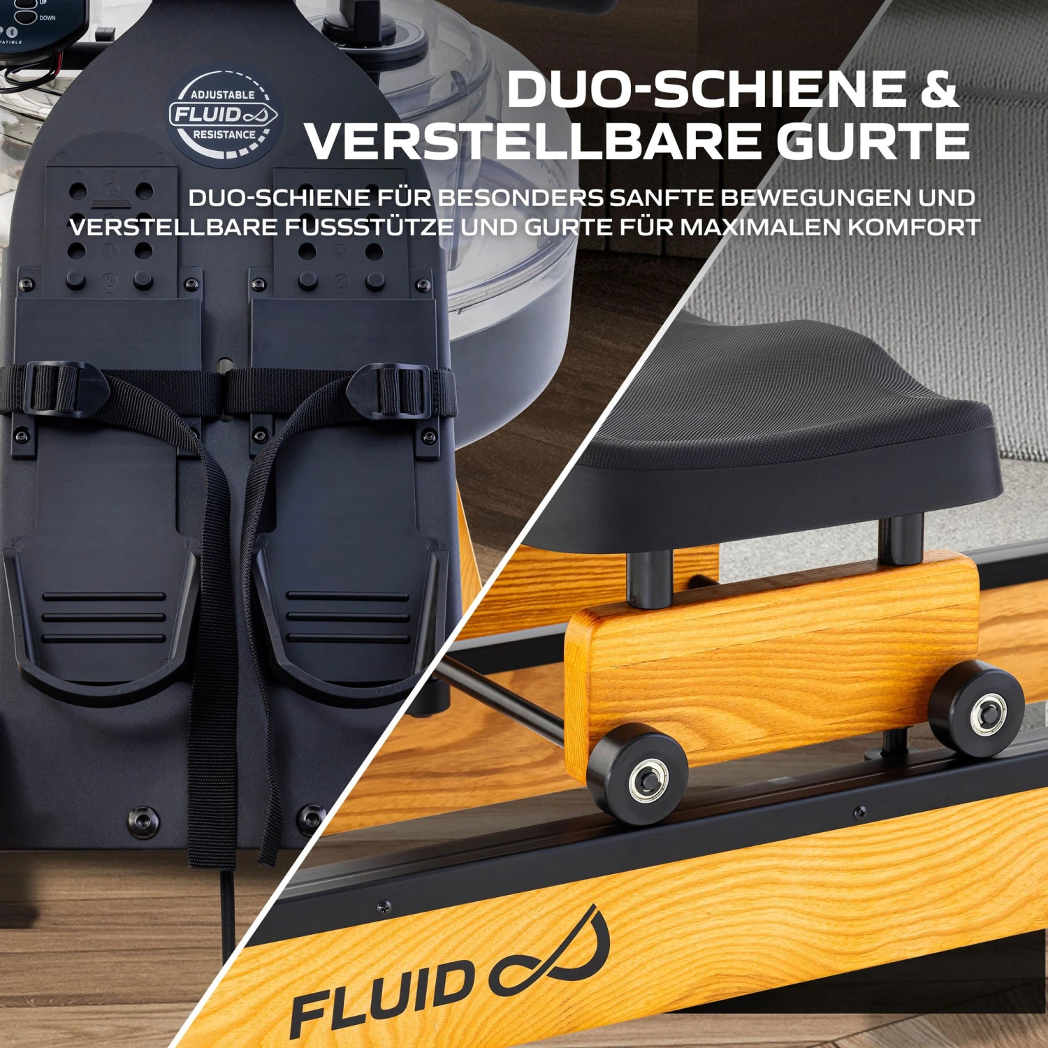 Fluid Rower Rudergerät Apollo XL Buche 8 Fluid Rower Rudergerät Apollo XL Buche – Bild 8