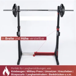FUEL Fitness Langhantelablage HR200 -Cardio Fitness Verkäufe fuel fitness hr200 langhantelablage squat rack uebungsm glichkeiten 180kg 1000x1000 1