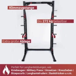 FUEL Fitness HR400 Half Cage Mit Hantelscheibenständer -Cardio Fitness Verkäufe fuel fitness hr300 half rack suat rack uebungsmoeglichkeiten 500