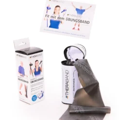 Thera-Band Übungsband Im Beutel (2,5 M) -Cardio Fitness Verkäufe thera band uebungsband stark 2 5m schwarz 2019 1