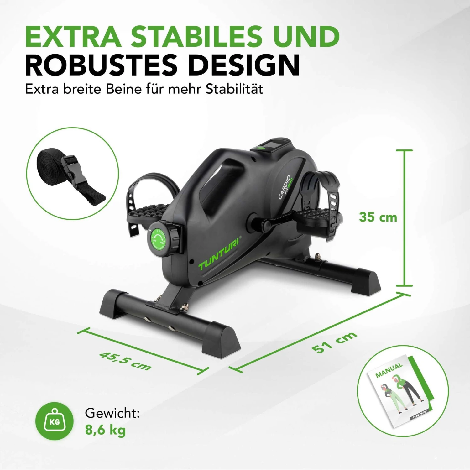 Tunturi Mini Heimtrainer Cardio Fit M40 7 Tunturi Mini Heimtrainer Cardio Fit M40 – Bild 7