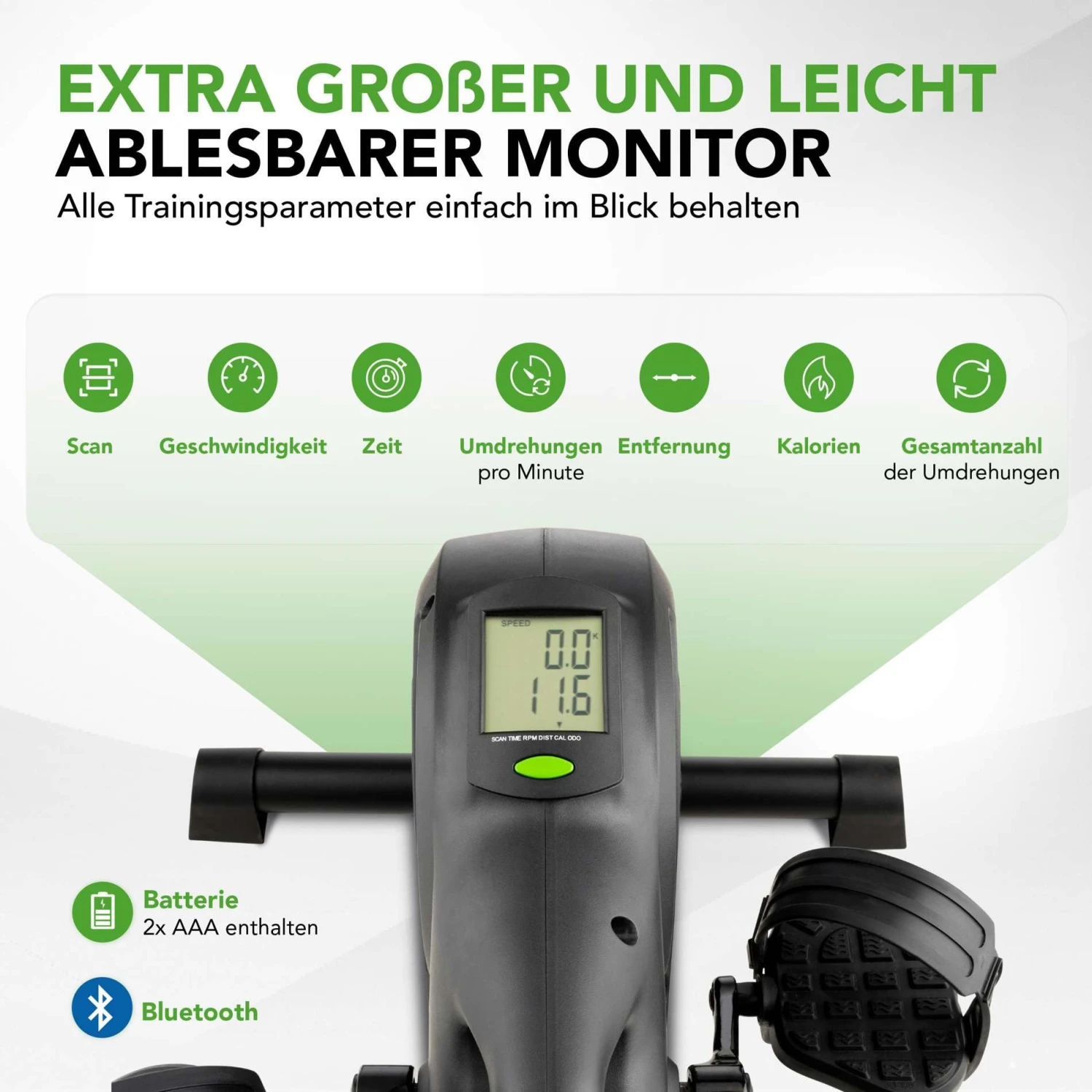 Tunturi Mini Heimtrainer Cardio Fit M40 10 Tunturi Mini Heimtrainer Cardio Fit M40 – Bild 10